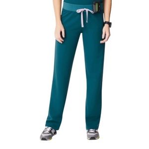 Figs Livingston pants in Caribbean blue